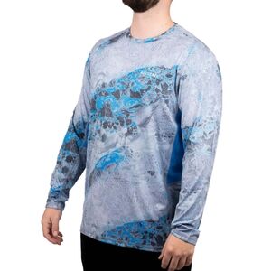 Realtree Men's Tee Shirt Backpaddle Long Sleeve Performance Fishing Size Small